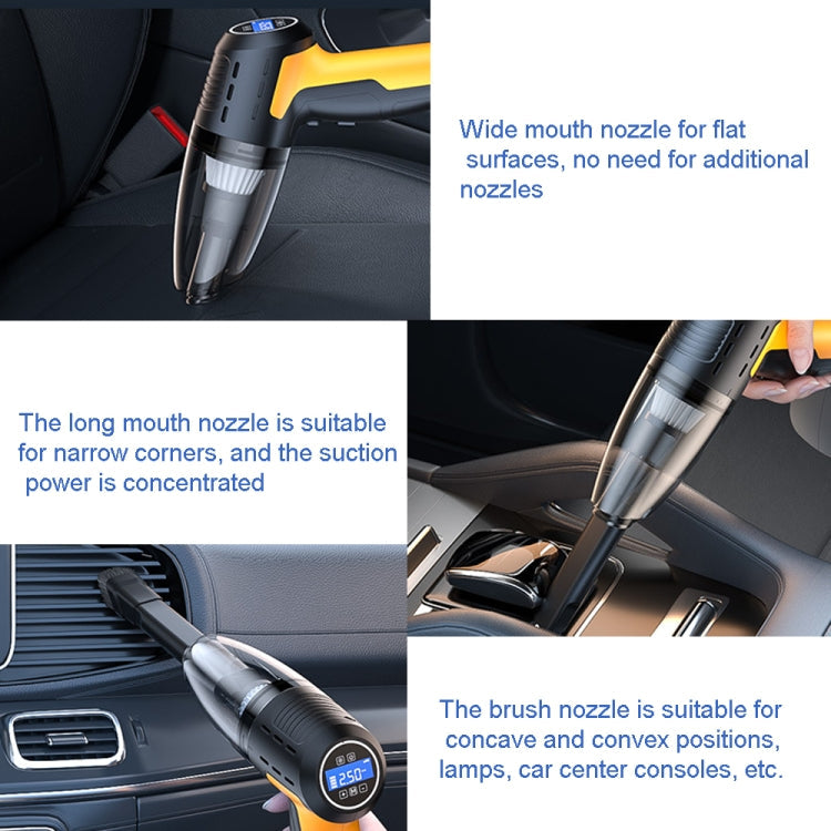 5 In 1 60W Double Motor Car Vacuum Cleaner With Blowing Air Pump Pressure Measuring Lighting Function, SUITU ST-6637 Wired, SUITU ST-6637 Wireless Model, SUITU ST-6637 Wireless+Toolbox