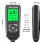 HW-300PRO High Precision Coating Paint Powder Layer Thickness Gauge Anti-slip Paint Film Gauge, HW-300PRO Black, HW-300PRO White