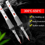 100W 220V High-power Electric Soldering Iron Adjustable Temperature Soldering Tool CN Plug, 1pc, 2pcs Set 1, 2pcs Set 2, 4pcs Set