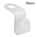 50pcs Hanger Connecting Hooks Household Superimposed Hooks White
