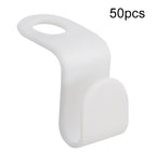 50pcs Hanger Connecting Hooks Household Superimposed Hooks White