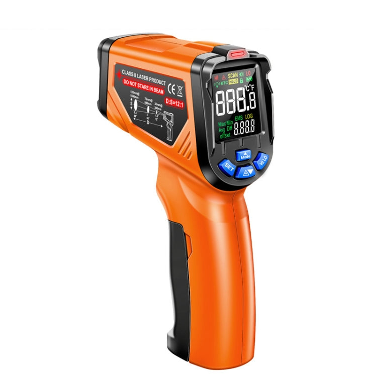 ANENG TH06 Oil Temperature High Precision Thermometer Laser Baking Infrared Water Thermometer, TH06 Orange, TH06 Black TH06 Orange Orange