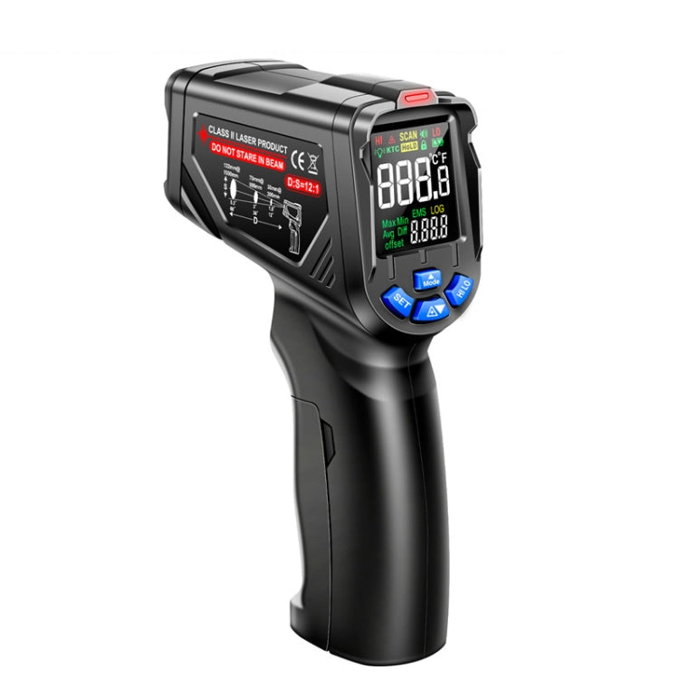 ANENG TH06 Oil Temperature High Precision Thermometer Laser Baking Infrared Water Thermometer, TH06 Orange, TH06 Black – Durable Build, Easy to Use TH06 Black Black