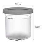 For Ninja NC299AMZ NC300 Ice Cream Storage Containers with Lids, 2 Cups, 4 Cups, 2 Cups+Spoon, 4 Cups+Spoon