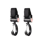 2pcs Universal Baby Stroller Hooks Accessories 360 Degree Sticky Hooks, Sticky Hooks(Pink), Sticky Hooks(Yellow), Sticky Hooks(Black) Sticky Hooks(Pink) Pink