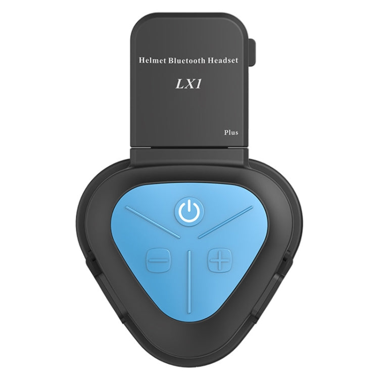 LX1 Motorcycle Half Helmet Waterproof Wireless 5.3 Bluetooth Headset, English – Waterproof, Bluetooth English Standard Blue
