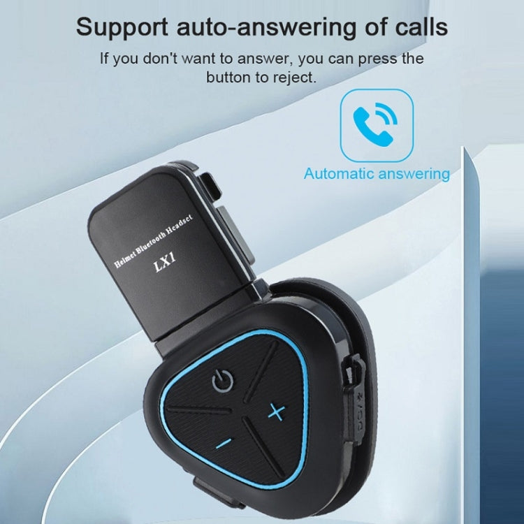 LX1 Motorcycle Half Helmet Waterproof Wireless 5.3 Bluetooth Headset, English – Waterproof, Bluetooth
