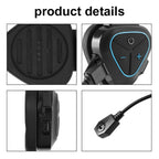 LX1 Motorcycle Half Helmet Waterproof Wireless 5.3 Bluetooth Headset, English – Waterproof, Bluetooth
