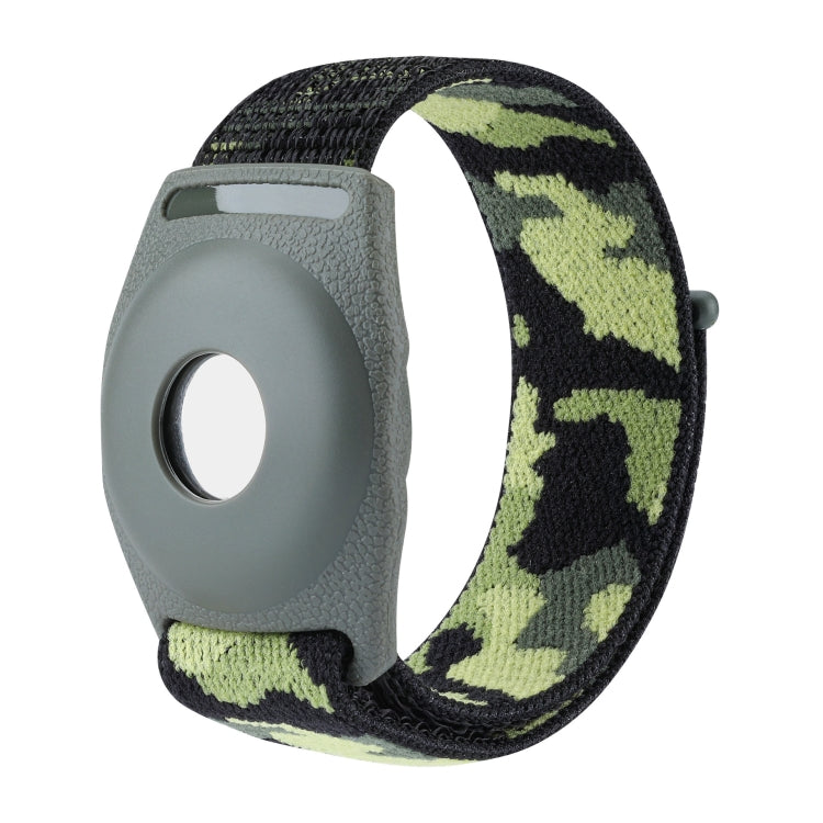For AirTag Anti-Lost Device Case Locator Nylon Loop Watch Strap Wrist Strap, 17cm (Army Green Camouflage), 22cm (Army Green Camouflage), 17cm (Deep Green Camouflage), 22cm (Deep Green Camouflage), 17cm (Purple Camouflage), 22cm (Purple Camouflage)... 17cm (Army Green Camouflage)