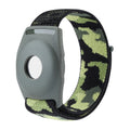 For AirTag Anti-Lost Device Case Locator Nylon Loop Watch Strap Wrist Strap, 17cm (Army Green Camouflage), 22cm (Army Green Camouflage), 17cm (Deep Green Camouflage), 22cm (Deep Green Camouflage), 17cm (Purple Camouflage), 22cm (Purple Camouflage)... 17cm (Army Green Camouflage)