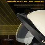 SOMAN Motorcycle Half Helmet Adjustable Helmet With Inner Mirror, M, L, XL, XXL – Durable Build, Easy to Use