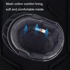 SOMAN Motorcycle Half Helmet Adjustable Helmet With Inner Mirror, M, L, XL, XXL – Durable Build, Easy to Use