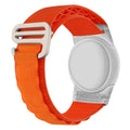 For AirTag 2nd Gen / AirTag 1st Gen Nylon Strap Wristband Anti-lost Tracker Protective Case Orange