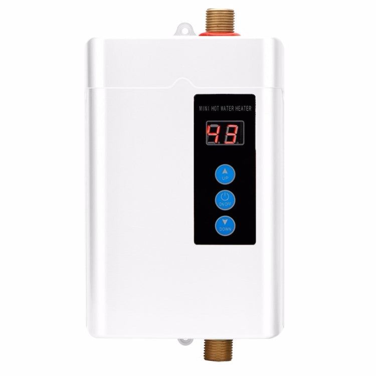 Electric Water Heater With Remote Control Adjustable Temperate, US Plug 3000W, UK Plug 3000W, EU Plug 4000W, AU Plug 4000W US Plug 3000W White