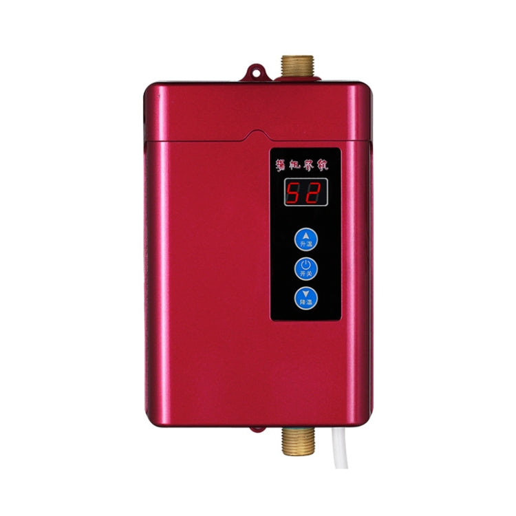 Electric Water Heater With Remote Control Adjustable Temperate, US Plug 3000W, UK Plug 3000W, EU Plug 4000W, AU Plug 4000W – Wear-resistant, TPU UK Plug 3000W Red