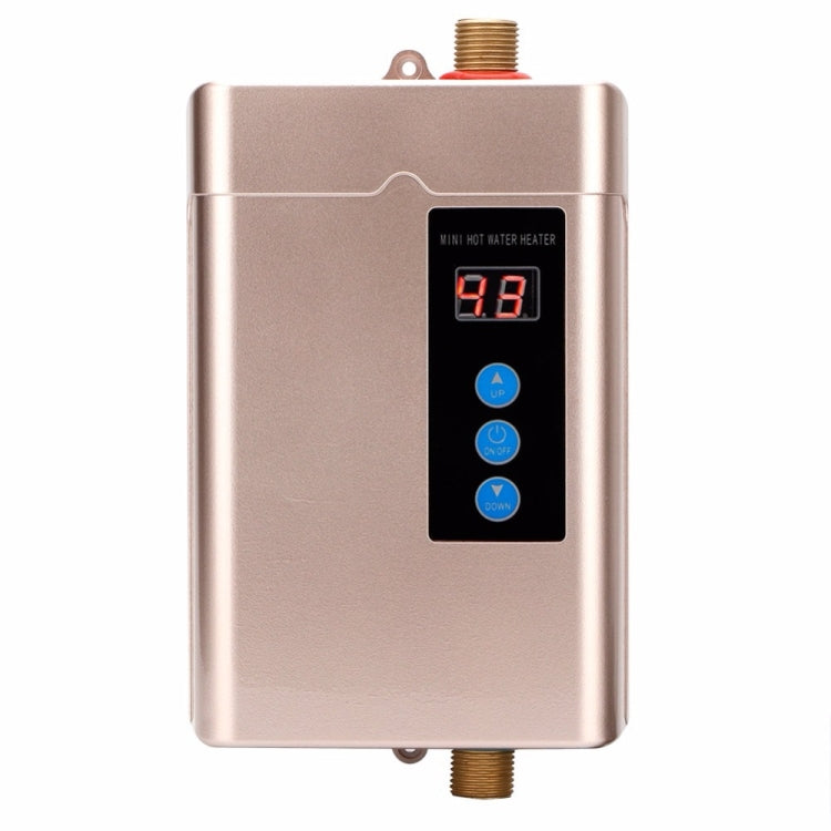 Electric Water Heater With Remote Control Adjustable Temperate, US Plug 3000W, UK Plug 3000W, EU Plug 4000W, AU Plug 4000W – Wear-resistant, TPU UK Plug 3000W Gold