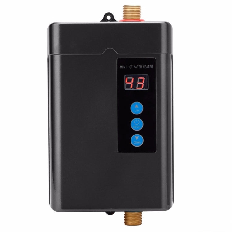 Electric Water Heater With Remote Control Adjustable Temperate, US Plug 3000W, UK Plug 3000W, EU Plug 4000W, AU Plug 4000W – Wear-resistant, TPU UK Plug 3000W Black