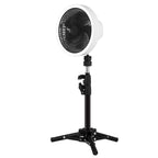 ZK-01 7 Inch Outdoor Camping LED Light Tripod Fan Portable Multifunctional Power Bank Hanging Fan White