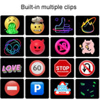 LED Dynamic Emoticon Car Display Screen 5V USB Interface, USB Interface