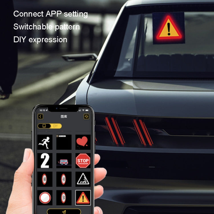 LED Dynamic Emoticon Car Display Screen 5V USB Interface, USB Interface