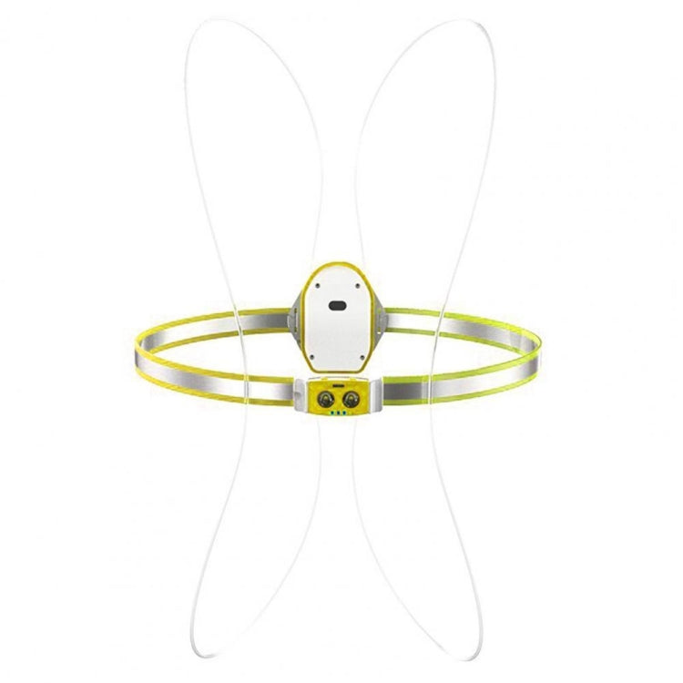 USB Rechargeable Running Light Strap Chest Light – Fast Charging Fluorescent Green