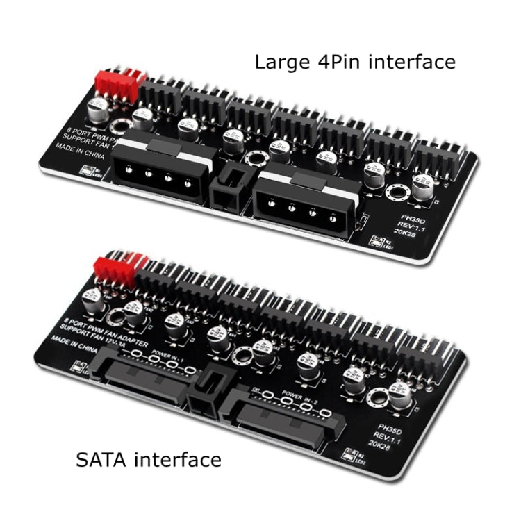 PWM Fan Hub Computer CPU Fan Extender, PH35D – TPU