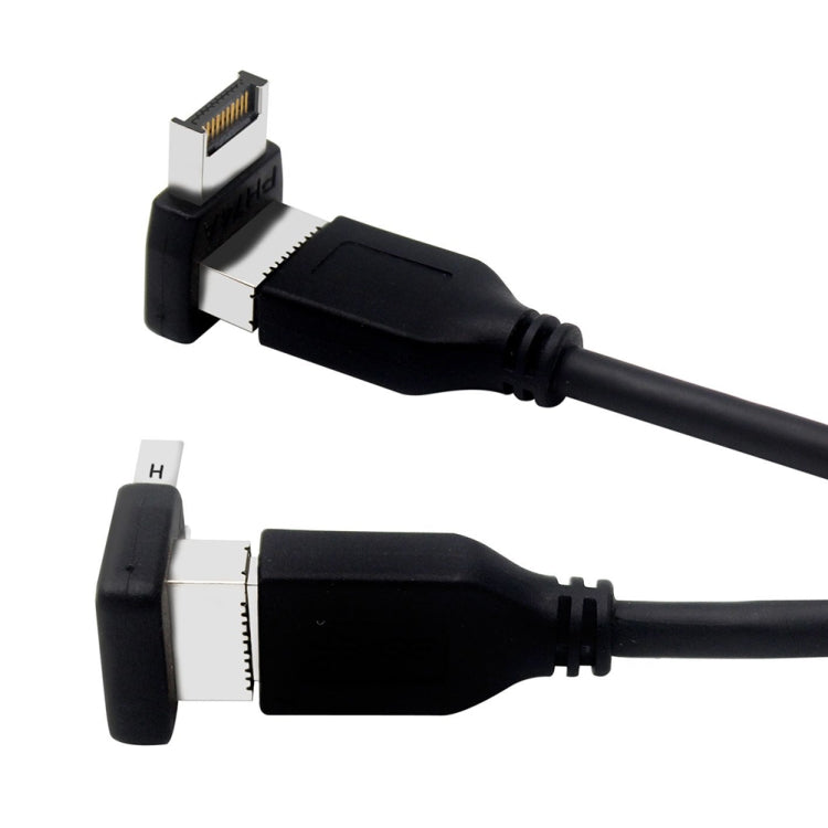 2pcs USB3.1 Type-E Computer Motherboard Interface 90 Degrees Elbow Front Type-C Adapter – Durable Build, Easy to Use