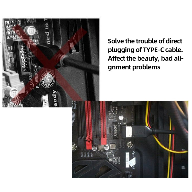 2pcs USB3.1 Type-E Computer Motherboard Interface 90 Degrees Elbow Front Type-C Adapter – Durable Build, Easy to Use