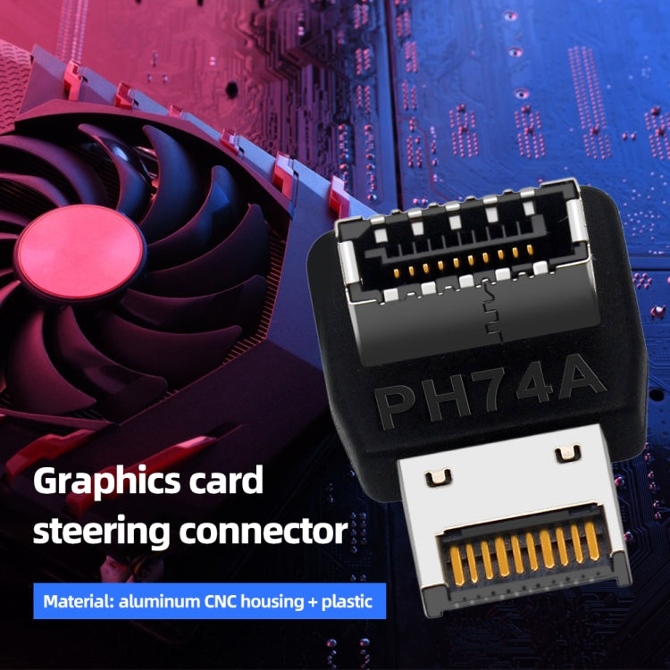 2pcs USB3.1 Type-E Computer Motherboard Interface 90 Degrees Elbow Front Type-C Adapter – Durable Build, Easy to Use