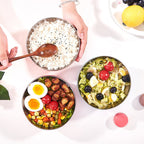 Double-Layer Stainless Steel Bowl With Lid Children Dinner Insulated Rice Bowl, 6pcs /Set 13cm, 6pcs /Set 15cm, 6pcs /Set 17cm