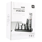 5 In 1 Haircut Digital Display Water Washing Shaver Nose Hair Electric Push Shear Set, LK-881 5 In 1 (Silver)