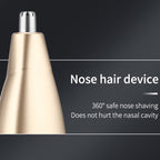 5 In 1 Haircut Digital Display Water Washing Shaver Nose Hair Electric Push Shear Set, LK-881 5 In 1 (Silver)