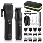 Men Electric Haircutting Tools Set Sculpting Electric Clipper, LM-2027 2 In 1 (Black), LM-2027 2 In 1 (Gold) LM-2027 2 In 1 (Black) Black