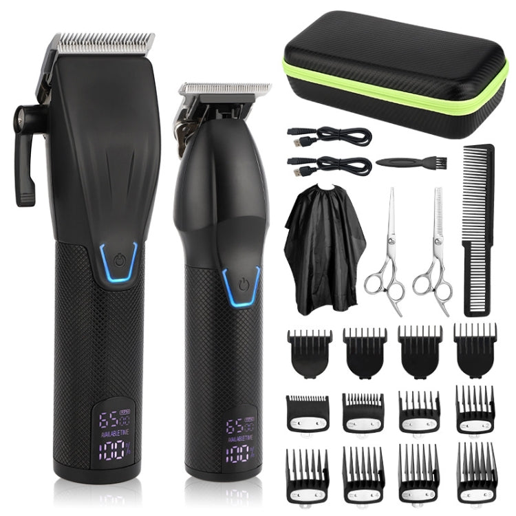 Men Electric Haircutting Tools Set Sculpting Electric Clipper, LM-2027 2 In 1 (Black), LM-2027 2 In 1 (Gold) LM-2027 2 In 1 (Black) Black