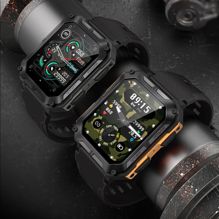 C20 Sports Watch – 1.83" Screen, IP68 Waterproof, Bluetooth Call