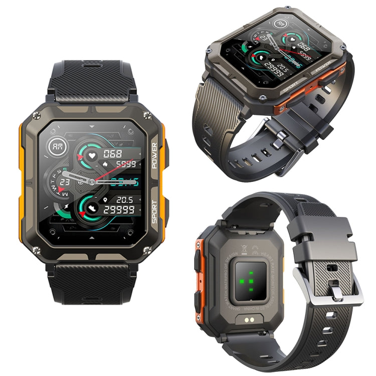 C20 Sports Watch – 1.83" Screen, IP68 Waterproof, Bluetooth Call