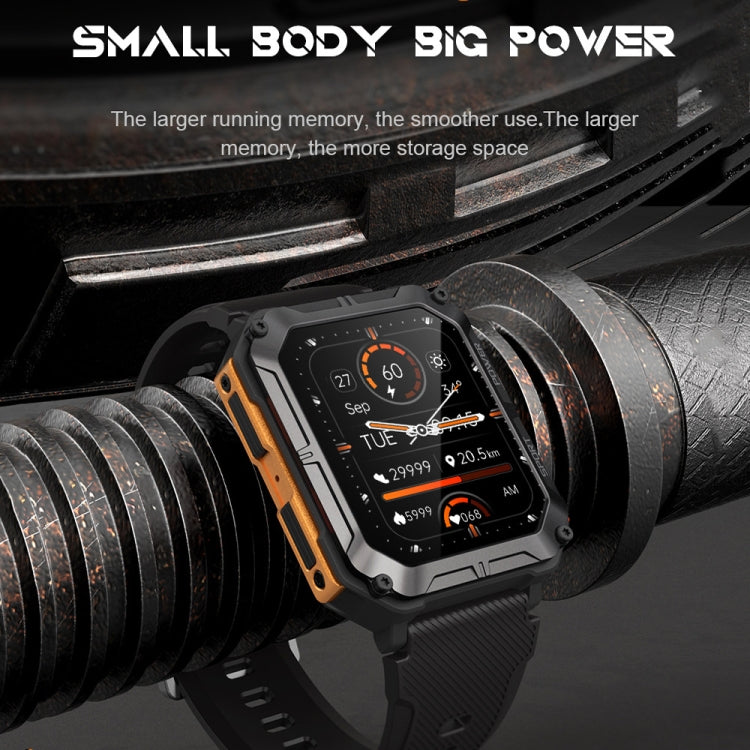C20 Sports Watch – 1.83" Screen, IP68 Waterproof, Bluetooth Call