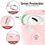 For AirPods 3 Earphone Silicone Protective Case Cat Claw Cover, For AirPods 3