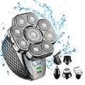 9 Knife Head Multifunctional USB Shaver Full Body Water Washing Shaver Men Hair Bald, 6 In 1 6 In 1