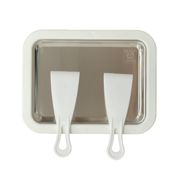 Mini Household Fried Yogurt Machine Children Homemade DIY Fried Ice Tray, Stainless Steel Green 26x21cm, Stainless Steel White 26x21cm, Stainless Steel Pink 22.5x17.5cm, Stainless Steel White 22.5x17.5cm, Aluminum Alloy White 22.5x17.5cm... –... Stainless Steel White 22.5x17.5cm