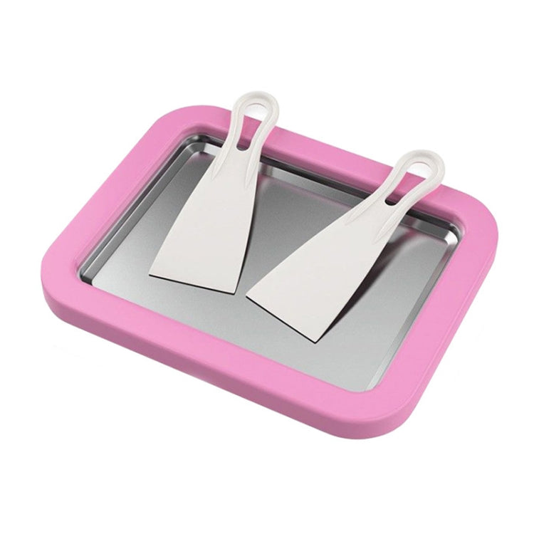 Mini Household Fried Yogurt Machine Children Homemade DIY Fried Ice Tray, Stainless Steel Green 26x21cm, Stainless Steel White 26x21cm, Stainless Steel Pink 22.5x17.5cm, Stainless Steel White 22.5x17.5cm, Aluminum Alloy White 22.5x17.5cm... –... Aluminum Alloy Pink 22.5x17.5cm