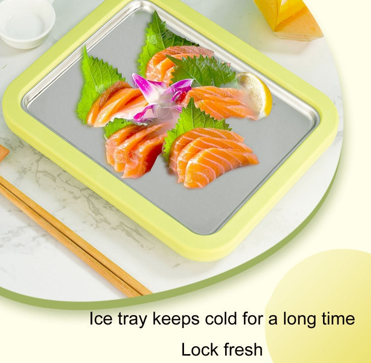 Mini Household Fried Yogurt Machine Children Homemade DIY Fried Ice Tray, Stainless Steel Green 26x21cm, Stainless Steel White 26x21cm, Stainless Steel Pink 22.5x17.5cm, Stainless Steel White 22.5x17.5cm, Aluminum Alloy White 22.5x17.5cm               ...