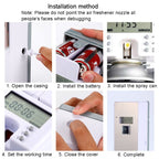 Anti-Corrosion Stainless Steel Panel LCD Digital Display Intelligent Automatic Fragrance Sprayer, LCD (Black Titanium), LCD (Titanium Gold), LCD (Brushed) – Durable Build, Easy to Use