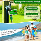 Irrigation System Intelligent Controller Automatic Timed Watering Device, 1 Water Outlet, 2 Water Outlet, 10m 10sets Hanging Spray Sprinklers, 10m 10sets Ground Plug Dual-use Suit, 20m 20sets Hanging Spray Nozzles, 20m 20sets Ground Plug Dual-use Suit