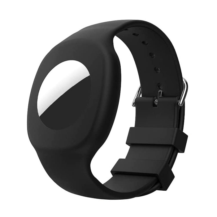 For AirTag 2nd Gen / AirTag 1st Gen Silicone Children Watch Band Protective Case Black