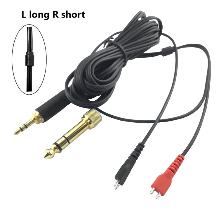 For Sennheiser HD25 / HD560 / HD540 / HD480 / HD430 / HD250 Headset Audio Cable, ZS0093 Left Long Right Short, ZS0093 Two Sides Equivalent – Durable Build, Easy to Use