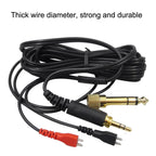 For Sennheiser HD25 / HD560 / HD540 / HD480 / HD430 / HD250 Headset Audio Cable, ZS0093 Left Long Right Short, ZS0093 Two Sides Equivalent – Durable Build, Easy to Use