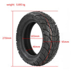 For KUGOO M4 TUOVT 80/65-6.5 10 inch Electric Skateboard Vacuum Explosion-Proof Outer Tire, Highway Tire, Off-road Tire