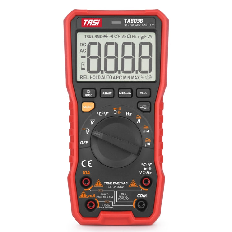 Digital High Precision Multimeter Digital Display Household Multifunction Electrician Multimeter, TASI TA803A, TASI TA803B, TASI TA803C – Shockproof, Leather TASI TA803B