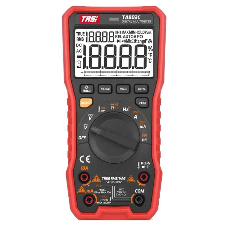 Digital High Precision Multimeter Digital Display Household Multifunction Electrician Multimeter, TASI TA803A, TASI TA803B, TASI TA803C – Shockproof, Leather TASI TA803C